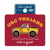 USC Trojans Life Is Good Jake Dog Wheelin Sticker